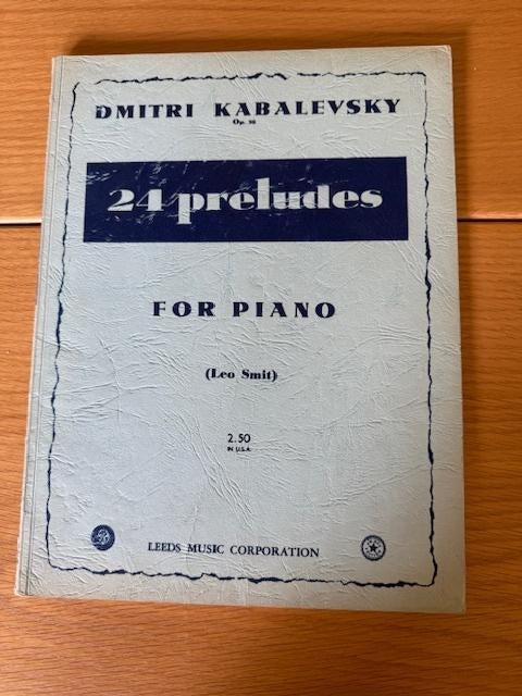 Kabalevsky – 24 Preludes Op. 38, Muziek en Instrumenten, Gebruikt, Klassiek, Ophalen of Verzenden, Artiest of Componist