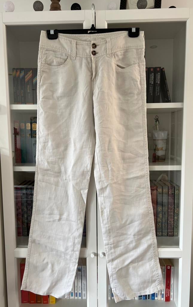 Pantalon lin Massimo Dutti t.M neuf, Neuf, Taille 38/40 (M), Massimo Dutti, Beige
