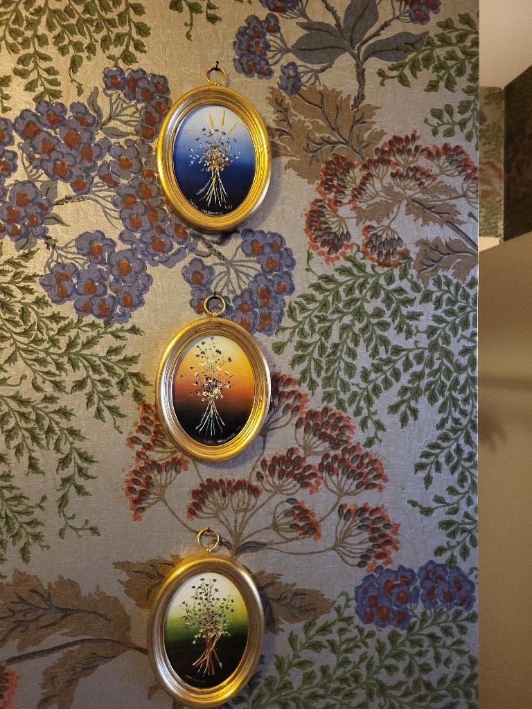 3 ovale bloemenschildferijtjes Magda Verschaeve, Antiek en Kunst, Kunst | Schilderijen | Klassiek, Ophalen