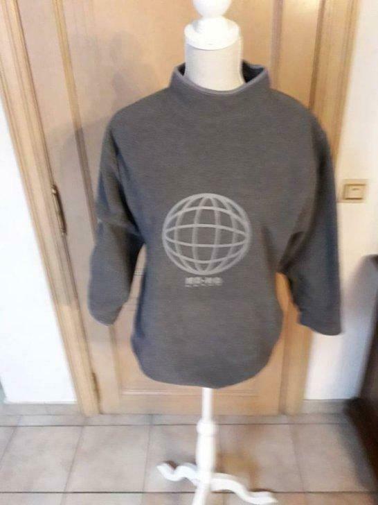 Muisgrijze sweater 'NO-NO'   Maat 14 / 164-170, Kinderen en Baby's, Kinderkleding | Maat 164, Gebruikt, Meisje, Trui of Vest, Ophalen of Verzenden