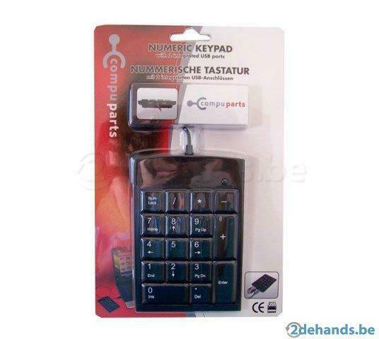 Numeriek toetsenbord van Compuparts .  . met 2 USB-poorten., Computers en Software, Ophalen, Numeriek, Nieuw