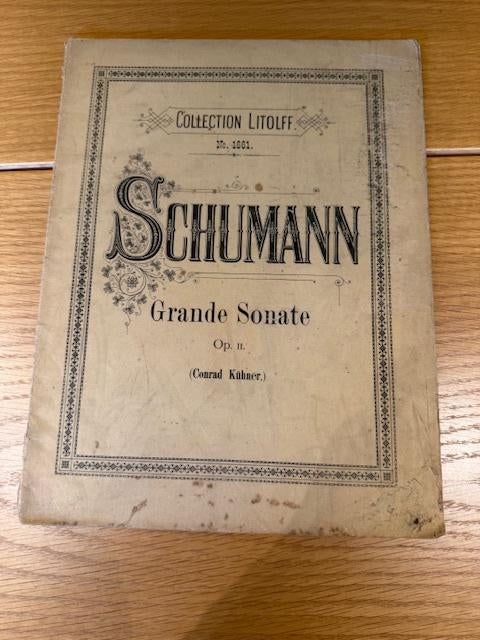 Robert Schumann — Grande Sonate, opus 11, Enlèvement ou Envoi, Artiste ou Compositeur, Classique, Utilisé