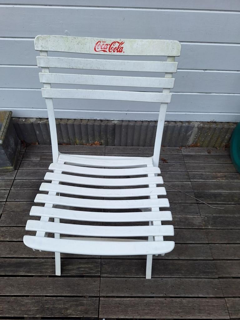 6 chaises Coca Cola en plastique., Enlèvement, Utilisé, Ustensile