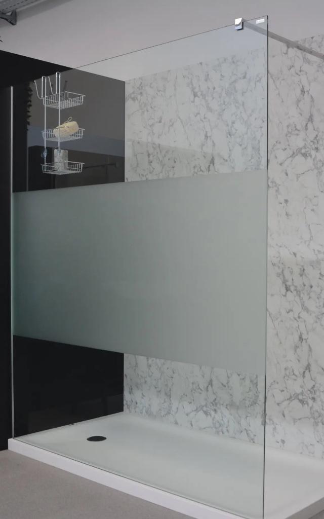 Aqua Concept WallXower doucheglas, Doe-het-zelf en Bouw, Ophalen, Nieuw, Chroom, Douche