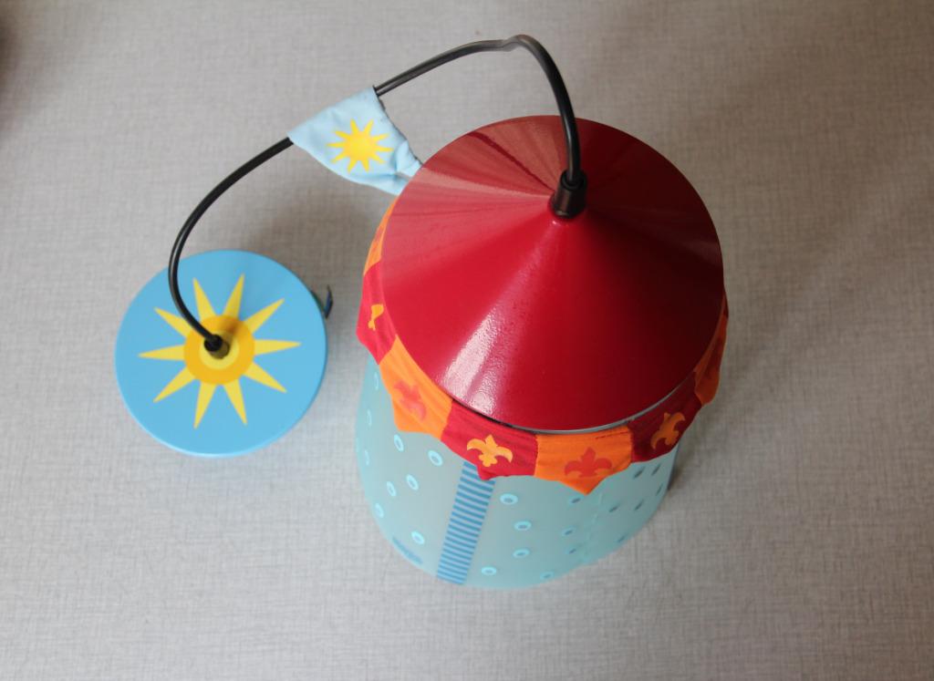 Lampe suspension | lustre | plafonnier tente chevalier HABA, Enlèvement ou Envoi, Utilisé, Synthétique, Chevalier