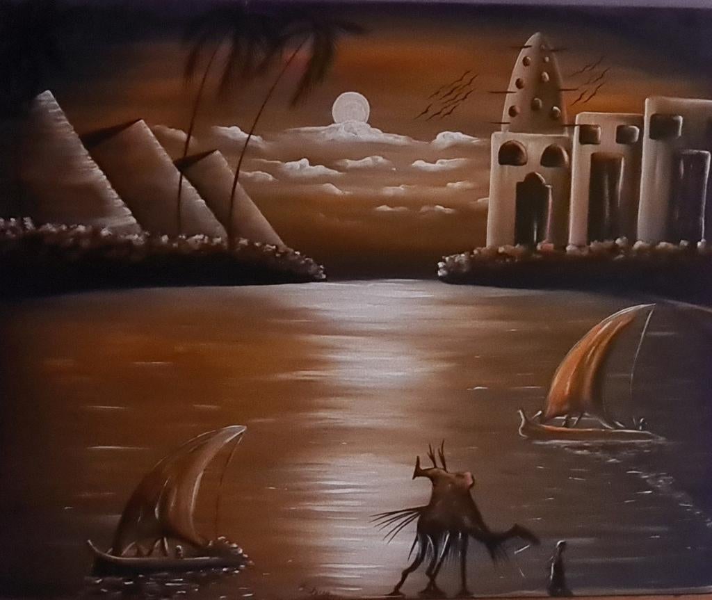 Décoration murale du Caire en Égypte, Antiquités & Art, Enlèvement ou Envoi