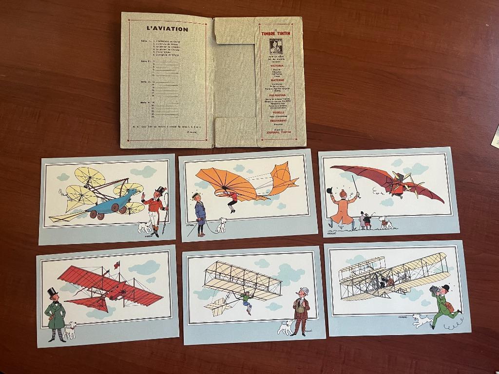 Chromos See and Know „Aviation” Kuifje, Ophalen of Verzenden, Kuifje, Zo goed als nieuw