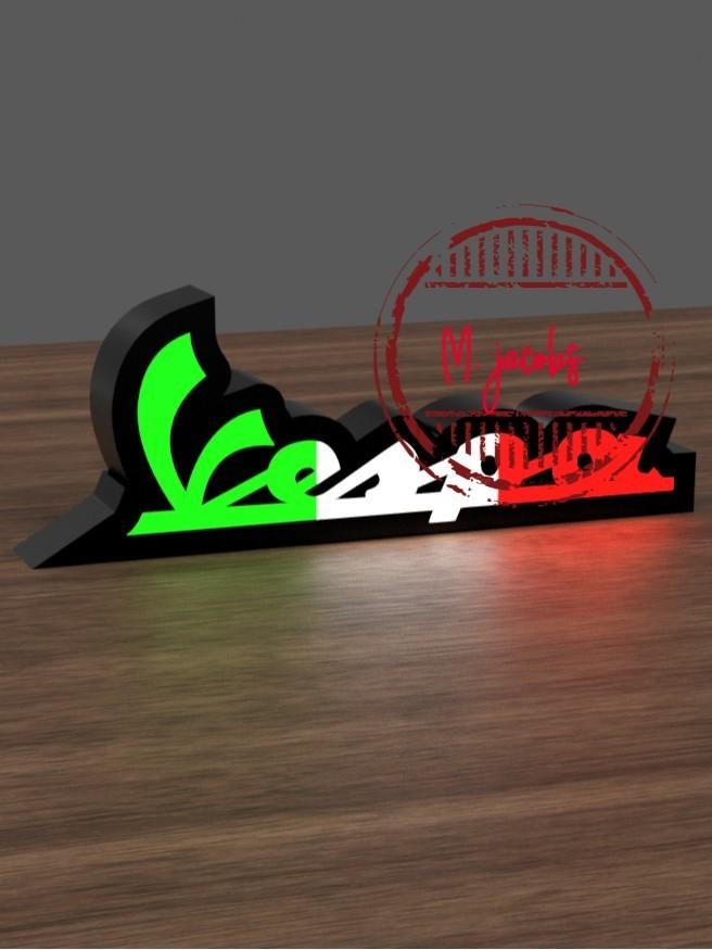 Nouveau boîtier publicitaire Vespa avec éclairage LED. Maint, Enlèvement ou Envoi