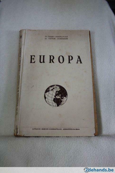 Gesigneerd : Europa,  Moderne Handboeken der Aardrijkskunde, Antiek en Kunst, Antiek | Boeken en Manuscripten