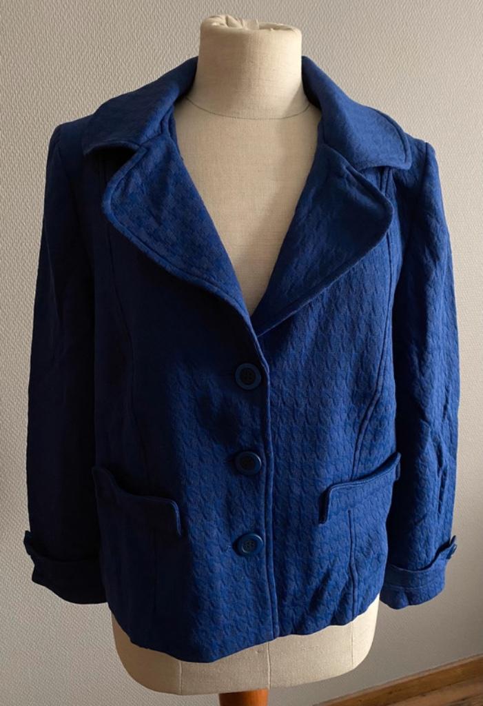 Blauwe blazer Atmos Fashion maat 44, Atmos fashion, Maat 42/44 (L), Zo goed als nieuw, Jasje