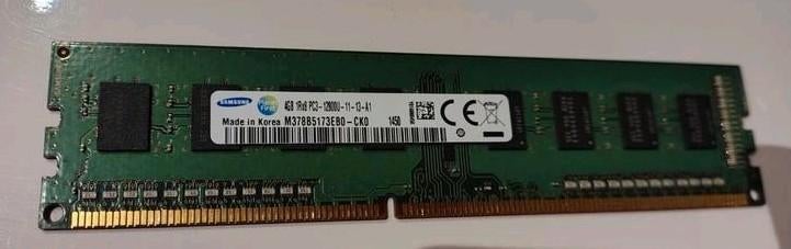 Geheugen/RAM 1 x Samsung 4GB DDR3 1600 Mhz Gebruikt., Computers en Software, RAM geheugen, Gebruikt, DDR3, Ophalen of Verzenden
