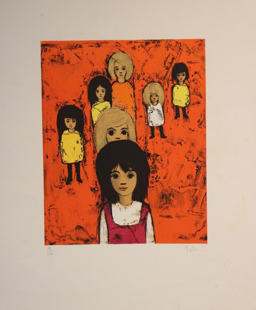 Jef Wauters - litho - 19/120, Antiek en Kunst, Ophalen