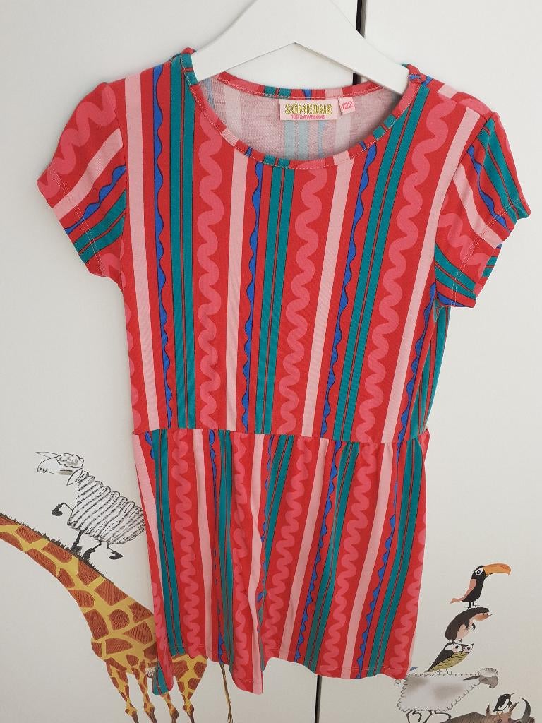 Jurk Someone maat 122 - rood gestreept, Kinderen en Baby's, Kinderkleding | Maat 122, Gebruikt, Meisje, Ophalen of Verzenden, Someone