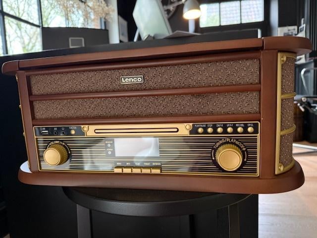 Nieuw, Retro-stijl- platendraaier, cd, LP en DAB speler, Audio, Tv en Foto, Radio's, Ophalen, Nieuw, Radio, Met cd-speler