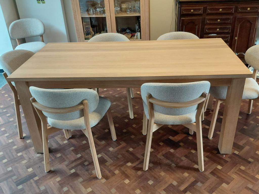 Eiken tafel, Huis en Inrichting, Tafels | Eettafels, Ophalen, Gebruikt, Eikenhout, 50 tot 100 cm