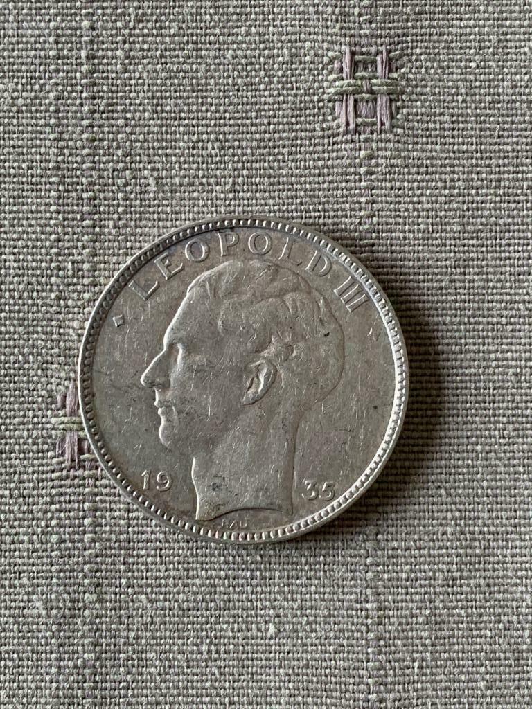 Pièce de 20 Fr Léopold III 1935, Postzegels en Munten, Ophalen of Verzenden