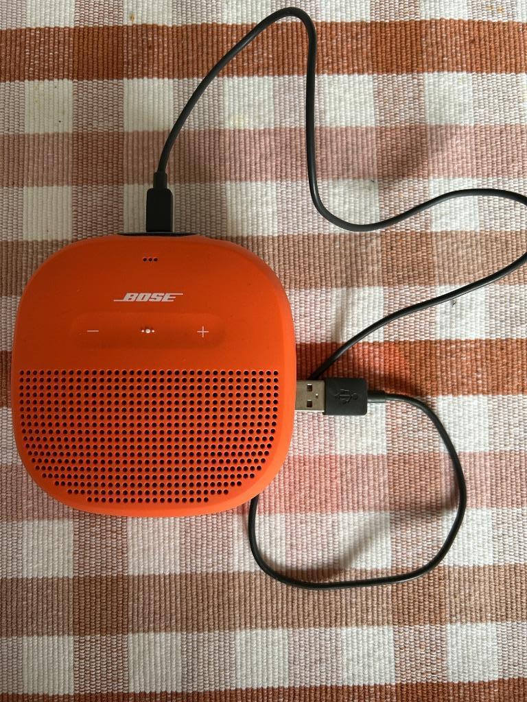 BOSE bluetooth speaker soundlink micro oranje, Audio, Tv en Foto, Ophalen of Verzenden, Gebruikt, Overige typen, Bose