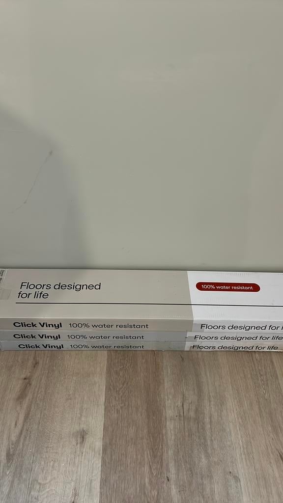 Click vinyl 100% water resistant (black peper), Doe-het-zelf en Bouw, Ophalen, Kunststof, Nieuw, 150 cm of meer