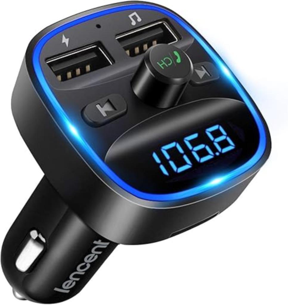 Transmetteur FM Bluetooth | Lecteur MP3 | Adaptateur radio, Neuf, -, -, Lencent