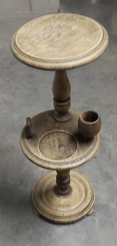 Retro houten plantentafel, bijzettafel, Ophalen, Zo goed als nieuw