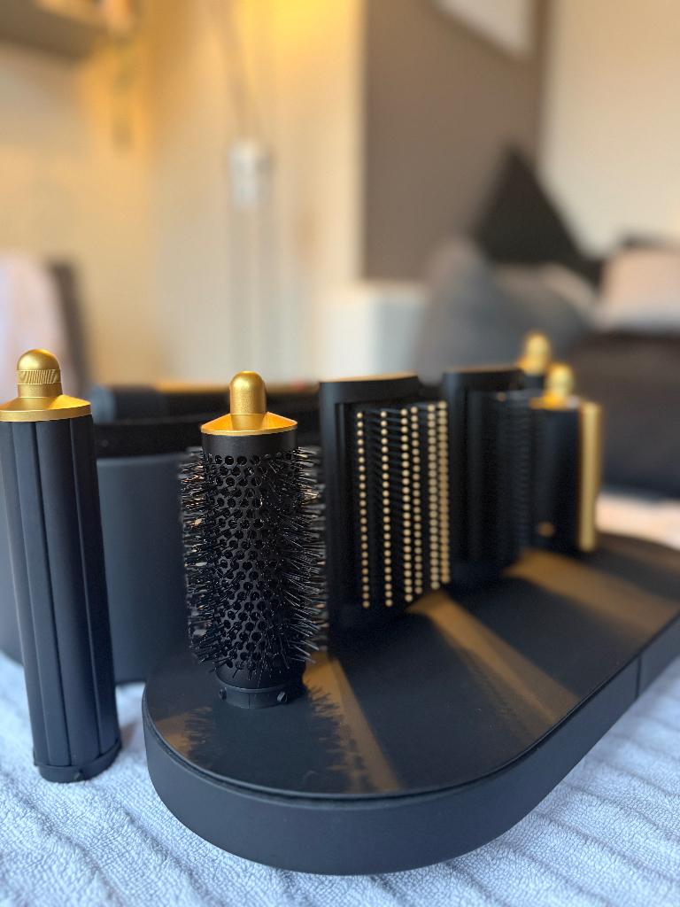 Dyson Airwrap Complete Long Onyx-editie in zwart en goud, Ophalen, Nieuw, Haardroger