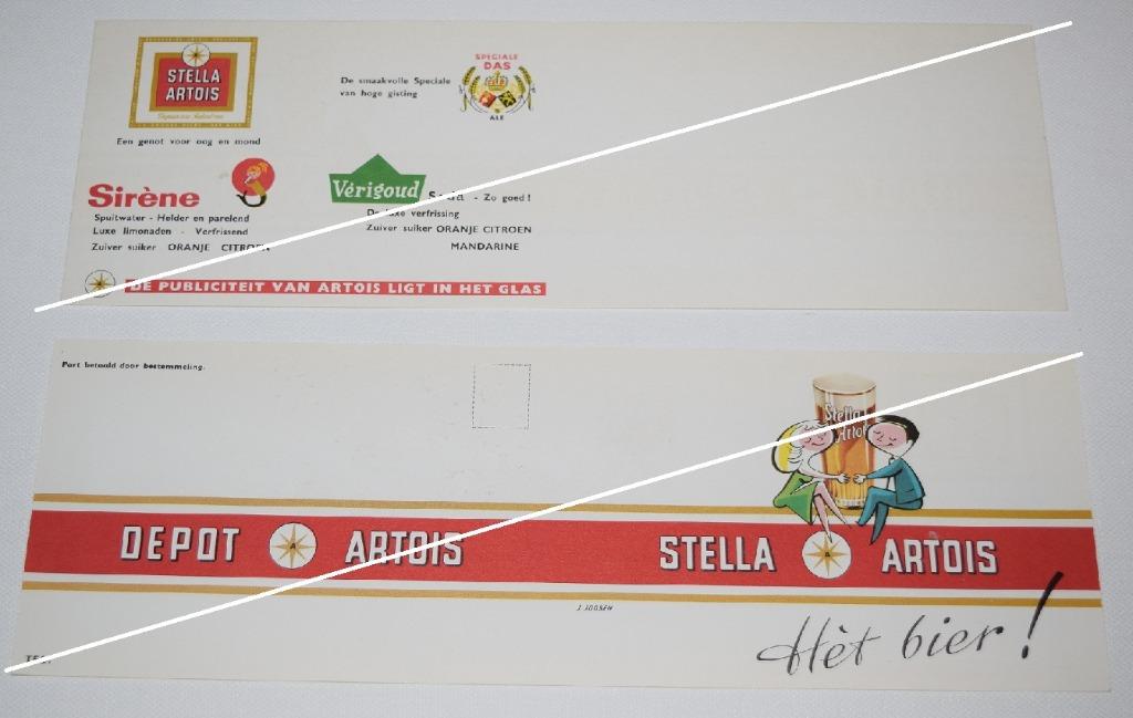 Stella Artois / Het bier ! Sirène - Vérigoud - Das Ale 30X10, Verzamelen, Biermerken, Zo goed als nieuw, Overige typen, Stella Artois