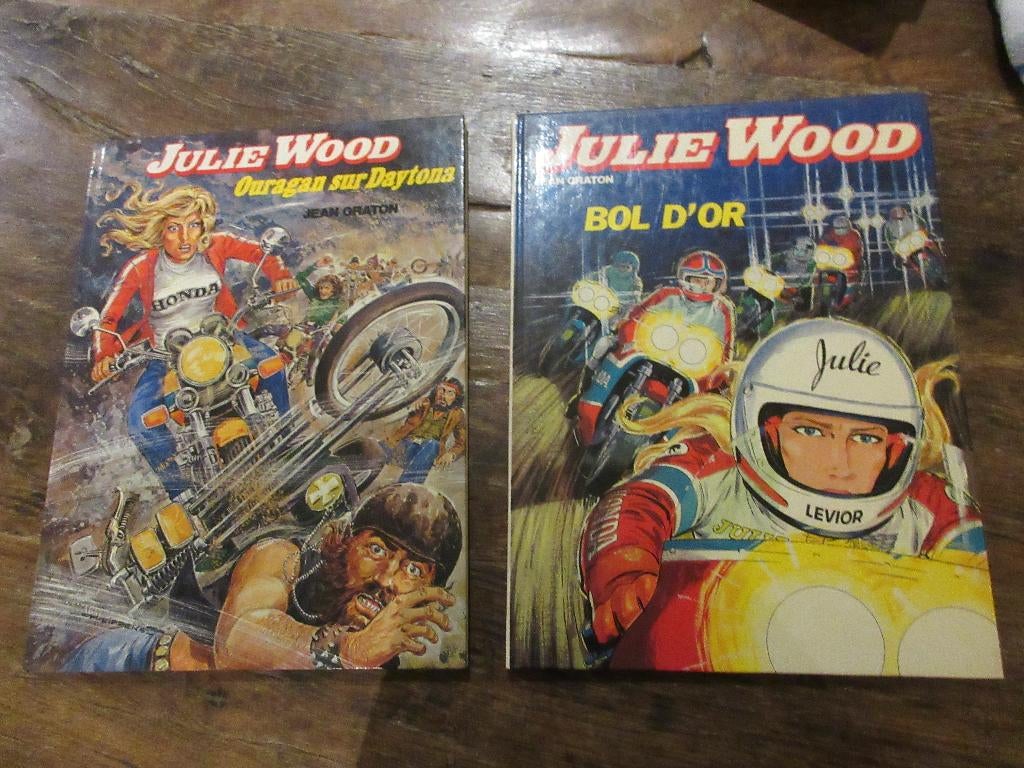 2 BD JULIE WOOD Jean Graton BOL D'OR et OURAGAN SUR DAYTONA, Enlèvement