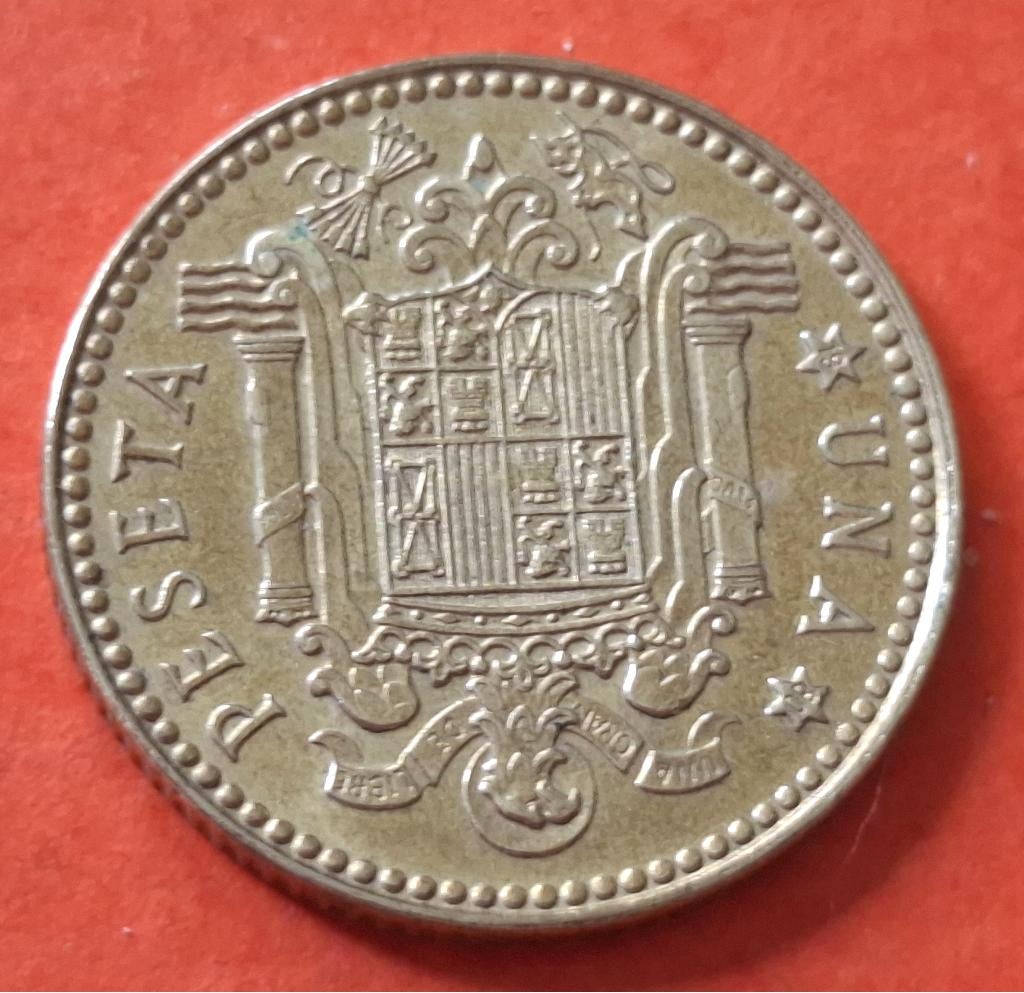 Spaanse munt - 1 pesetas - 1975 (*80), Postzegels en Munten, Verzenden, Overige landen, Losse munt