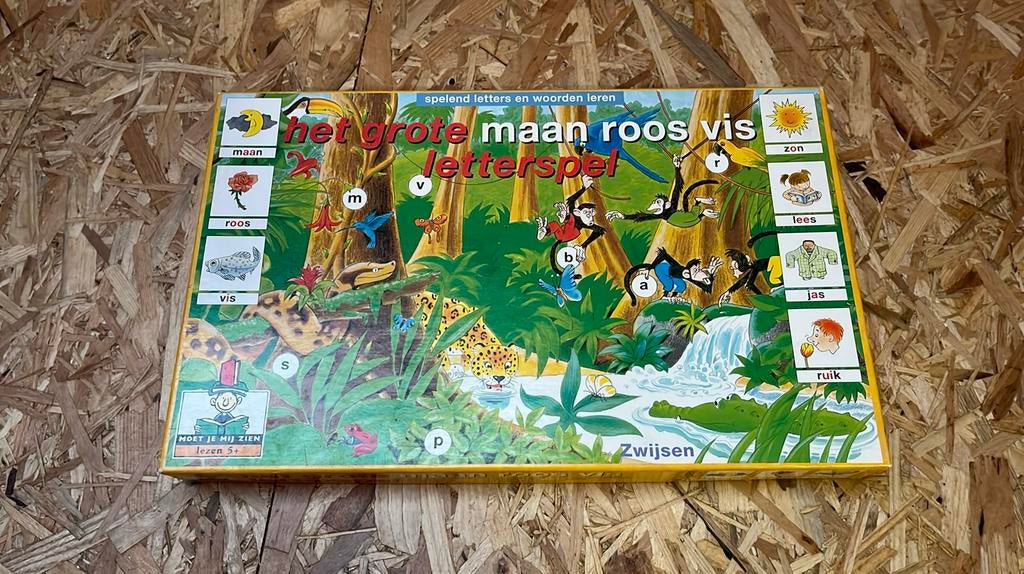 Het grote maan roos vis letterspel, Hobby en Vrije tijd, Ophalen of Verzenden, Zo goed als nieuw