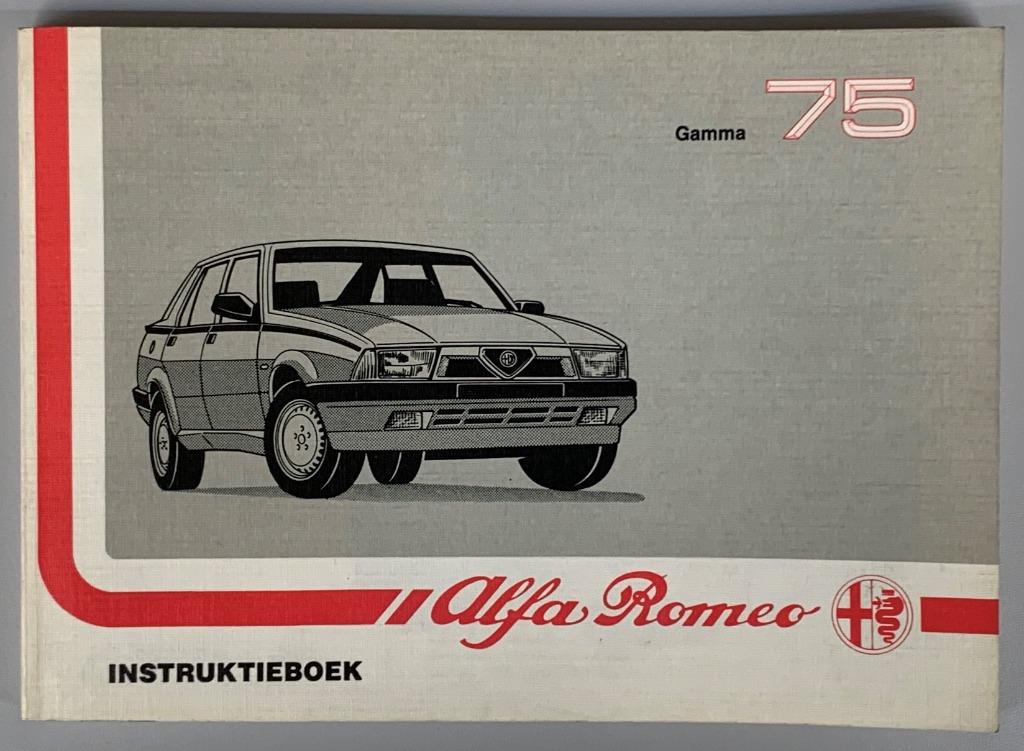 Alfa Romeo Gamma 75_Nederlandstalig _ Instructieboek, Ophalen of Verzenden