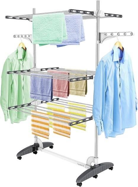 Opvouwbaar droogrek met 3 niveaus | GRATIS LEVERING, -, Verzenden, -, TODECO
