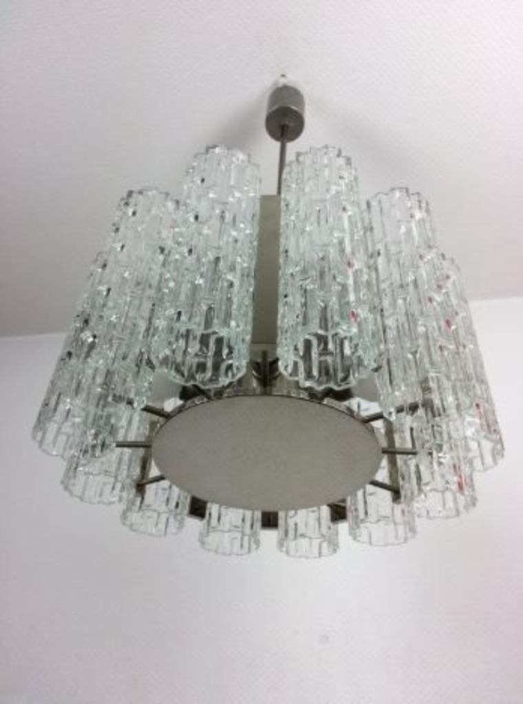 vintage Doria luster hanglamp mid-century, Collections, Rétro, Maison et Meubles, Enlèvement