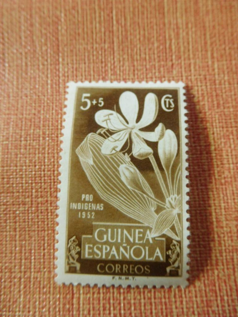 1 postzegel van Spaans Guinea, Postzegels en Munten, Postzegels | Afrika, Ophalen of Verzenden, Guinee, Gestempeld