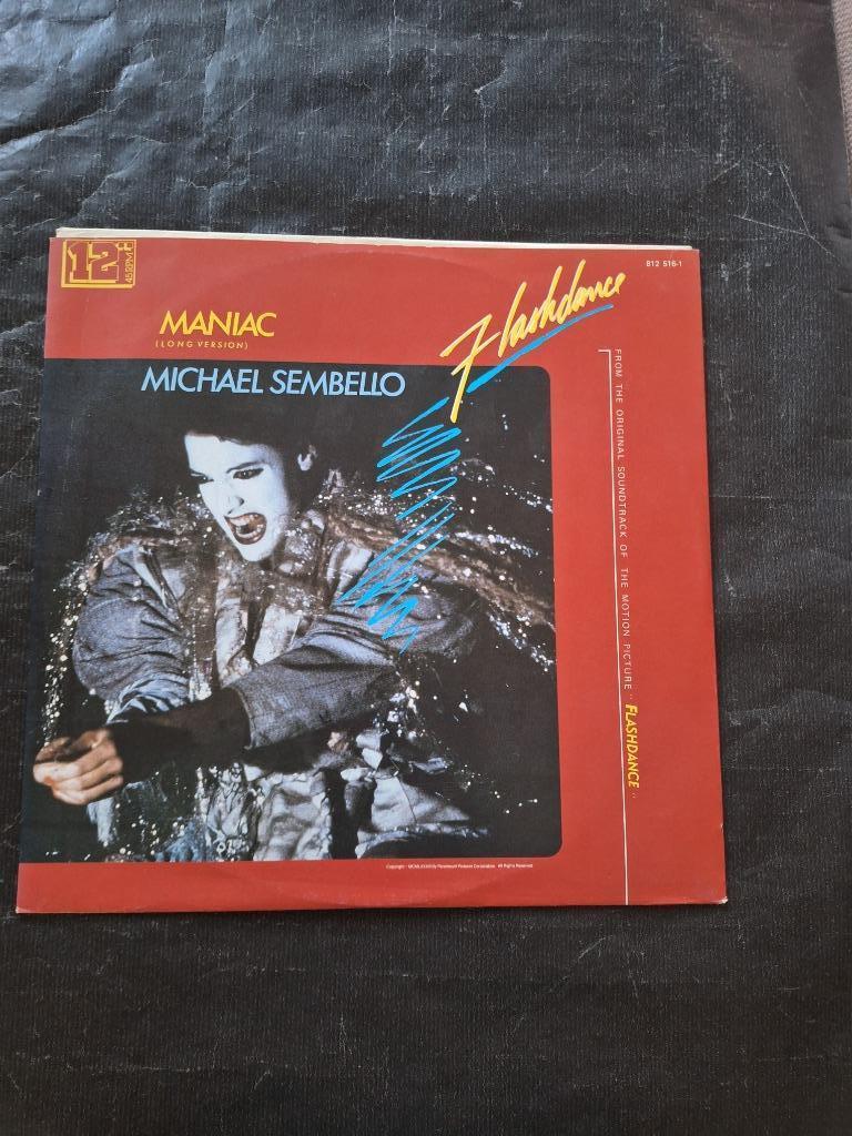 MICHEL SEMBALLO "Maniac" maxi LP single (1983) IZGS, Envoi, Comme neuf, 12 pouces