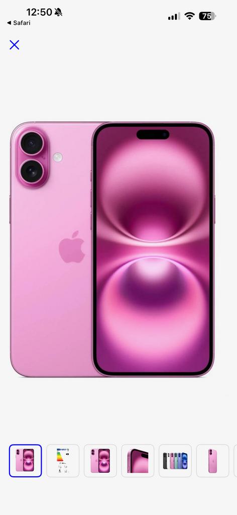 Iphone 16 +, Ophalen, 128 GB, IPhone 16 Plus, Nieuw