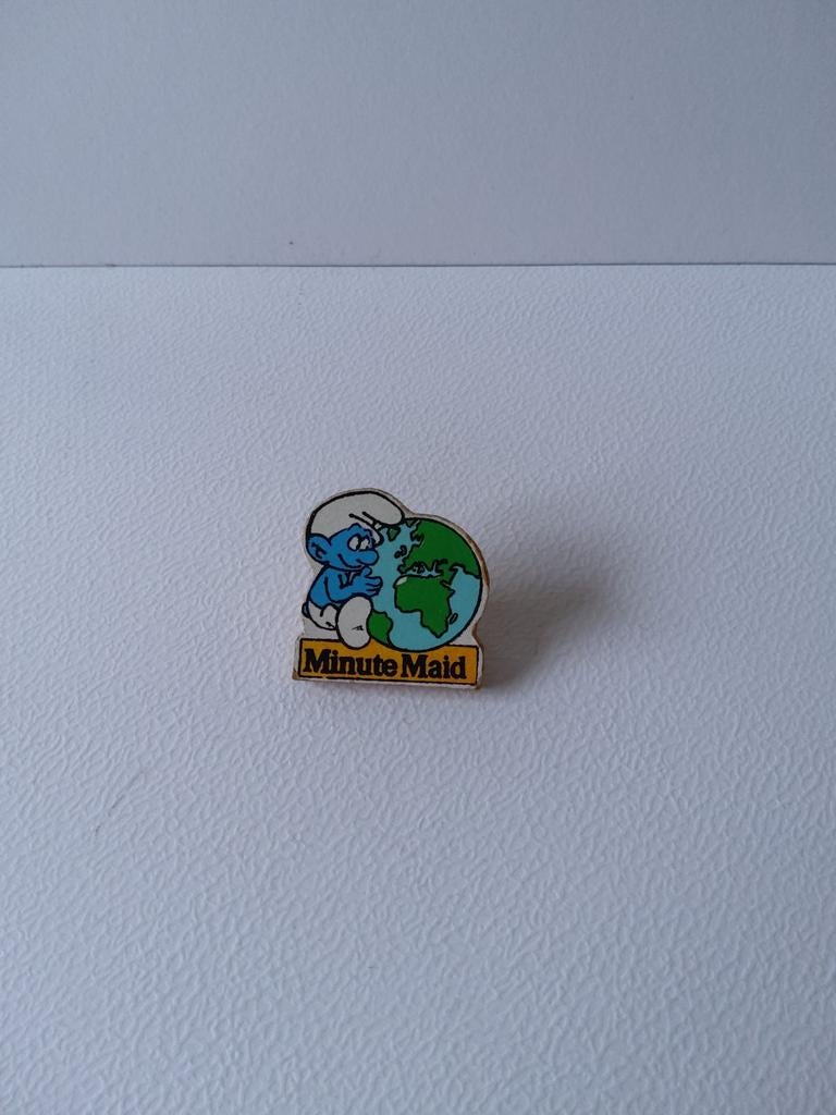 Minute Maid Pins Smurfen, Verzamelen, Ophalen of Verzenden, Gebruikt, Merk