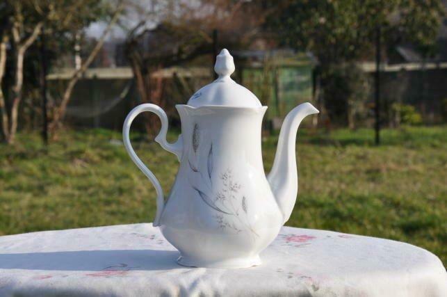 cafetière porcelaine bohème epis de blé