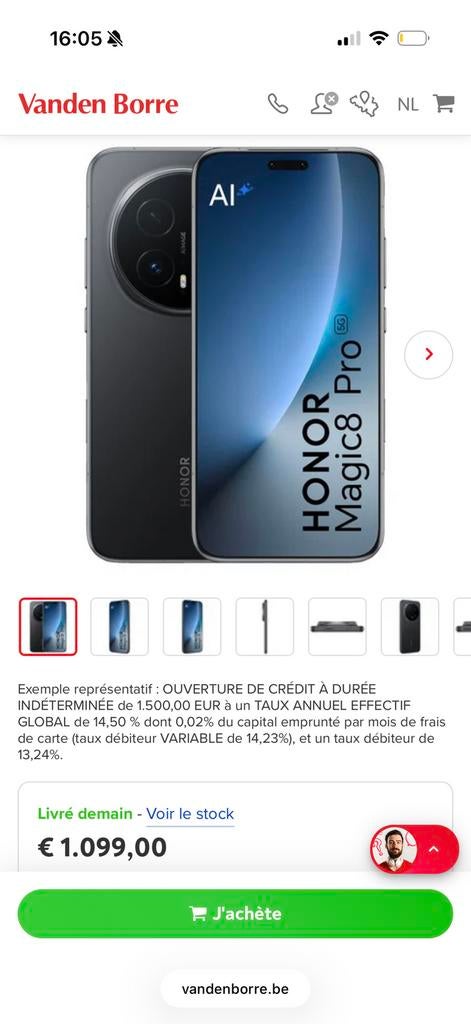 Honor magic pro 8, Telecommunicatie, Mobiele telefoons | Overige merken, Ophalen, Zo goed als nieuw