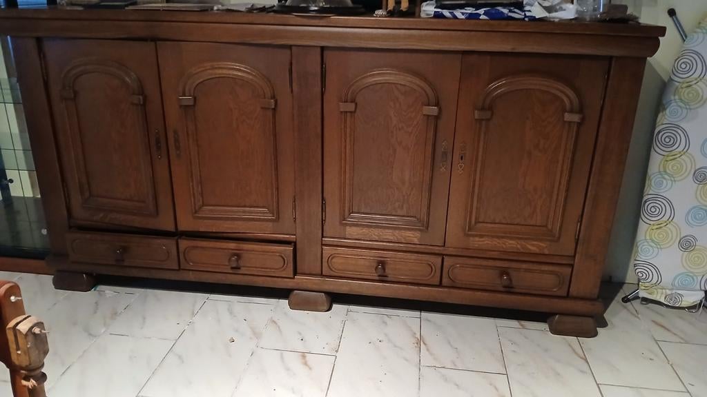 Dressoir  en kast in eik., Huis en Inrichting, Ophalen