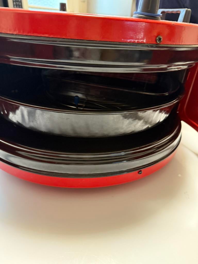 Set van 2 ovens – Ambiano mini oven + rode tafel BBQ / oven, Enlèvement, Comme neuf, Four