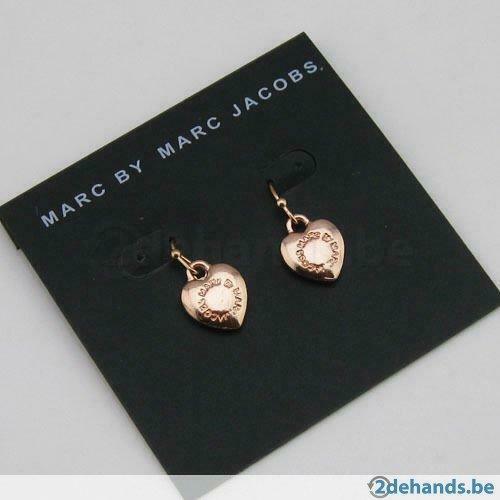 oorringen  hartjes marc bij marc jacobs nieuwzilver of brons, Verzenden, Nieuw, Overige materialen, Hangers