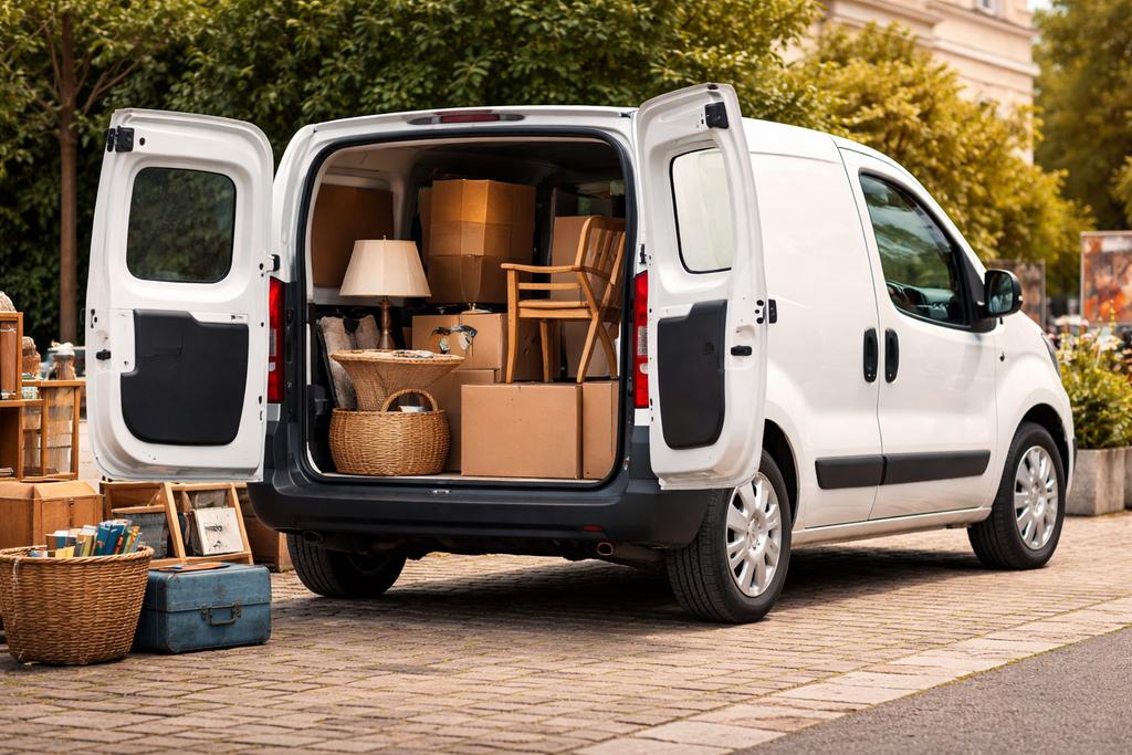 Demenagement camionette  vide grenier, Ophalen