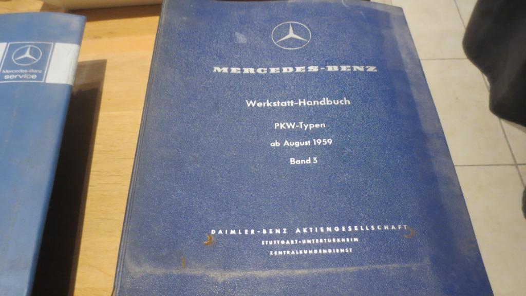 werkplaatshandboek van mercedes 190c 230sl van 1959, Verzenden