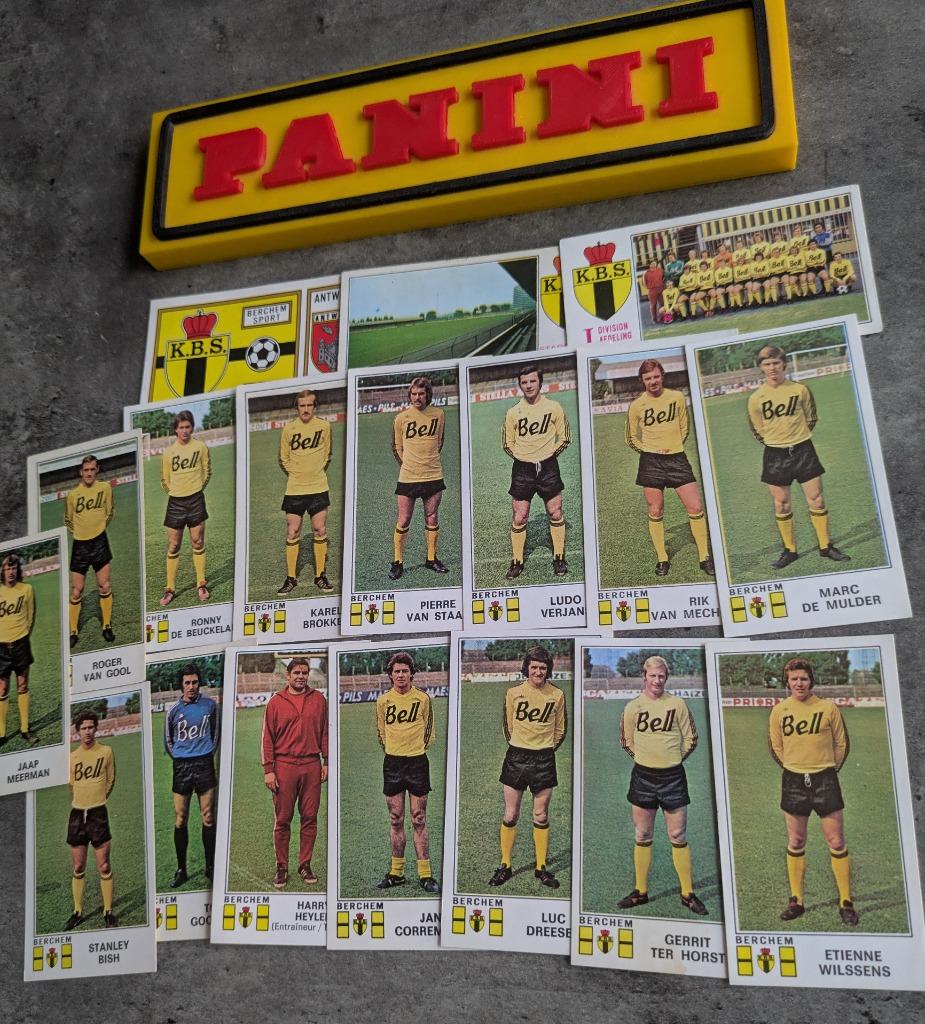 PANINI FOOTBALL 76 BERCHEM SPORT voetbal 18x STICKERS 1976, Verzenden