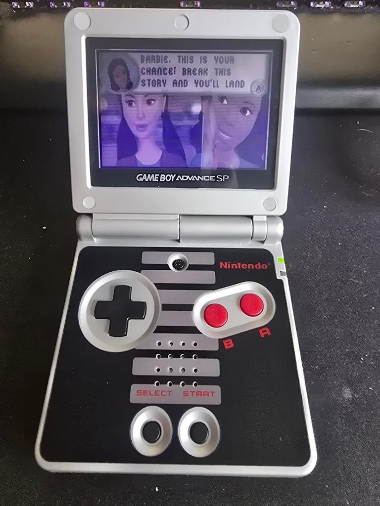 Nintendo gamboy sp met splinternieuwe case, Games en Spelcomputers, Ophalen of Verzenden