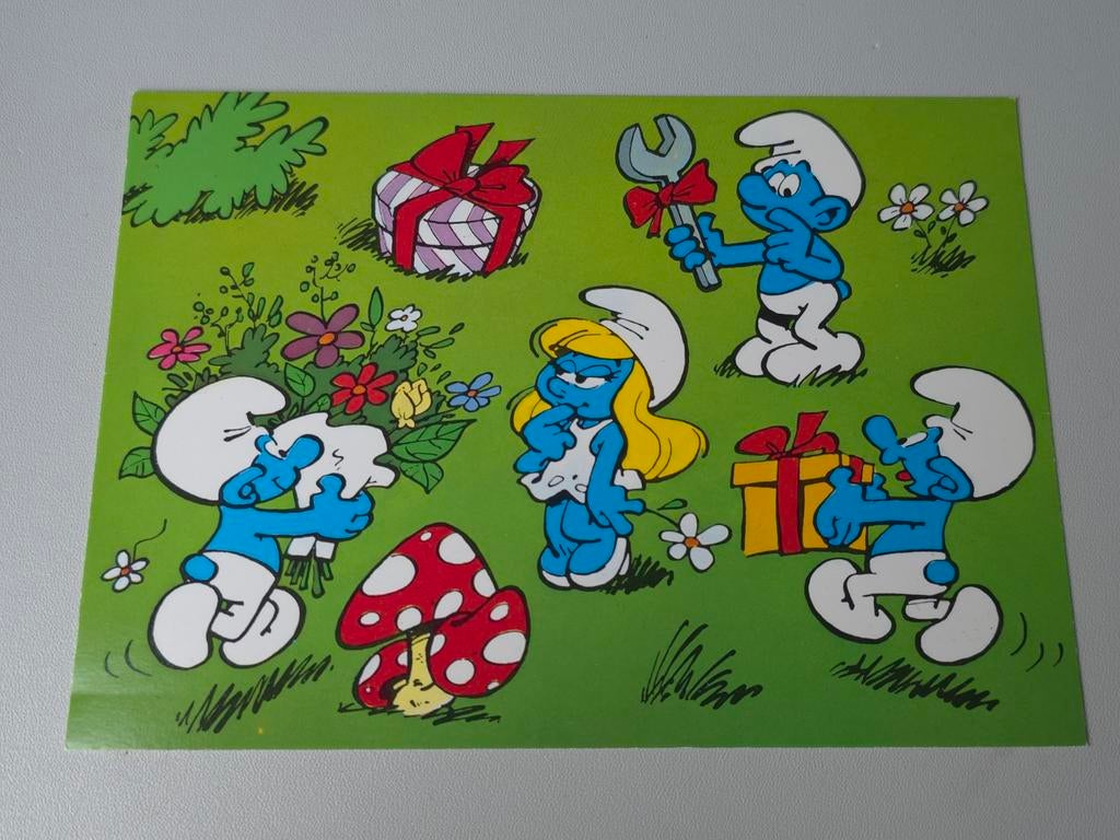 Ancienne carte postale Schtroumpfette Schtroumpfs, Envoi, Comme neuf, Schtroumpfette, Autres types