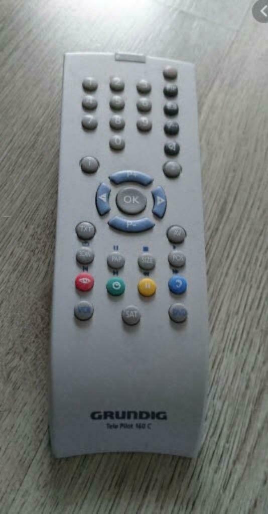 Afstandsbediening Grundig tele pilot TP 160C, Enlèvement ou Envoi, Utilisé, Originale, DVD