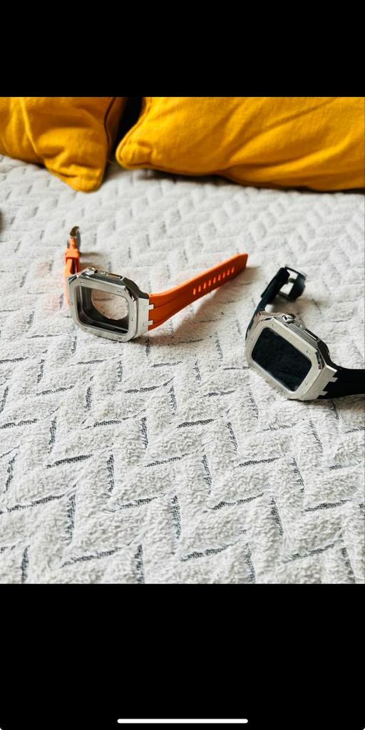 Apple Watch case 44mm, Enlèvement, Comme neuf, Noir, IOS