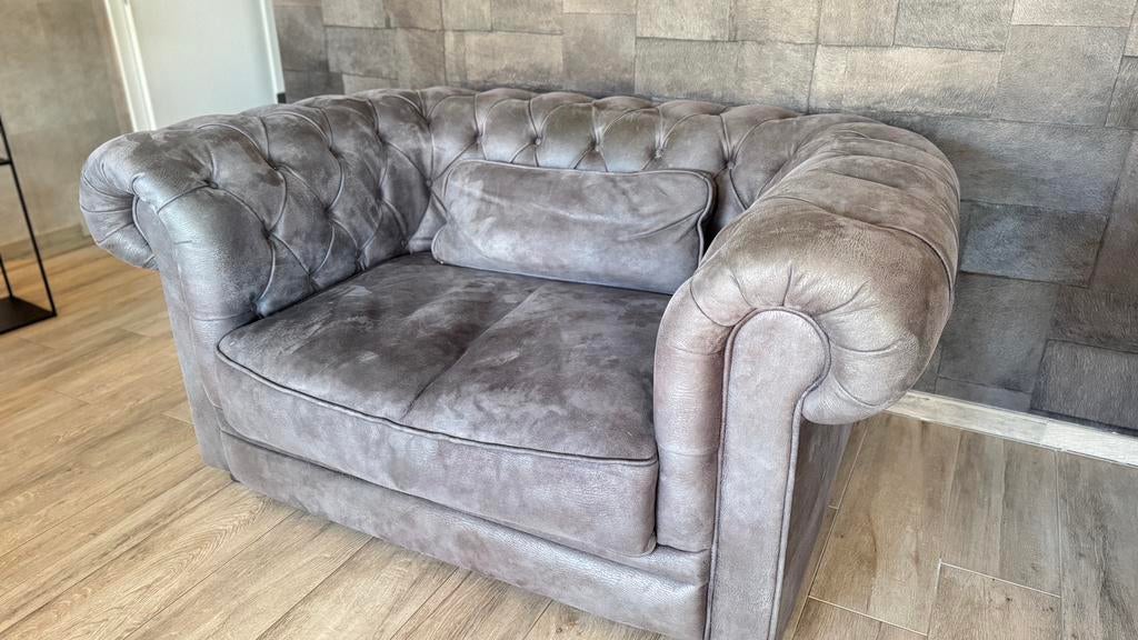 nette 3zit + 2zit model chesterfield, Ophalen, Gebruikt, Chesterfield, 200 tot 250 cm