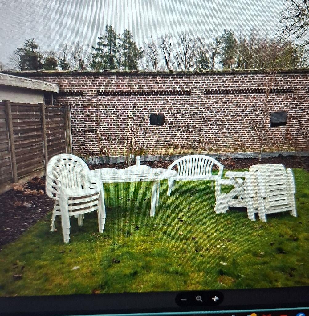 tuinset, Tuin en Terras, Ophalen, Kunststof, 6 zitplaatsen, Zo goed als nieuw